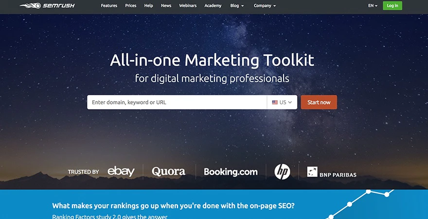SEMRush - أدوات تسويق السيو